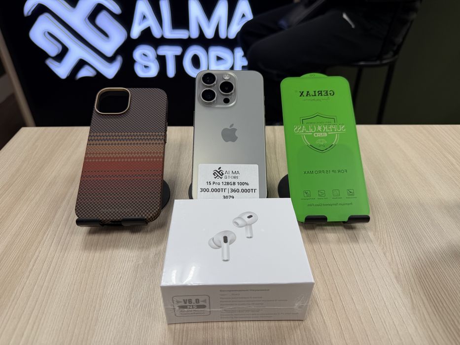Айфон 15 про 128ГБ 100%/iPhone 15 Pro 128GB 100%