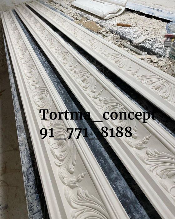 Gips dekor колонна лепнина тяга лепка албастр карниз рамка ramka dekor