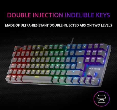 Механична клавиатура Mars Gaming MK80, геймърска