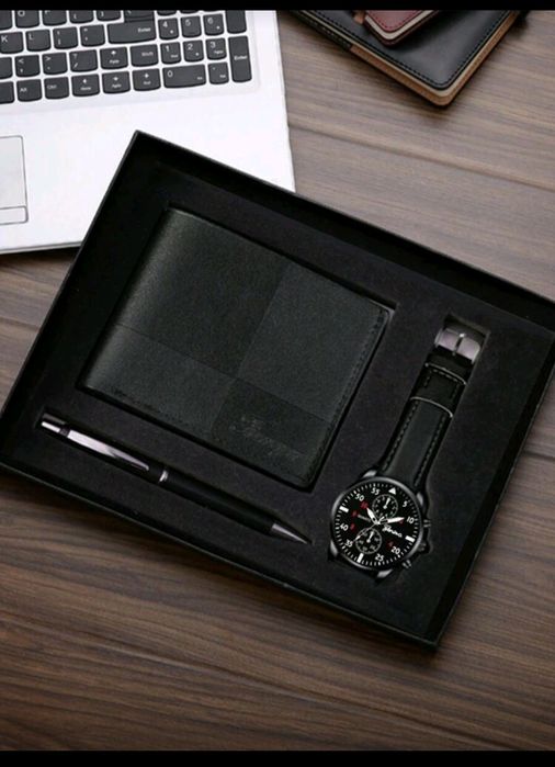 Ceas portofel și pix barbati