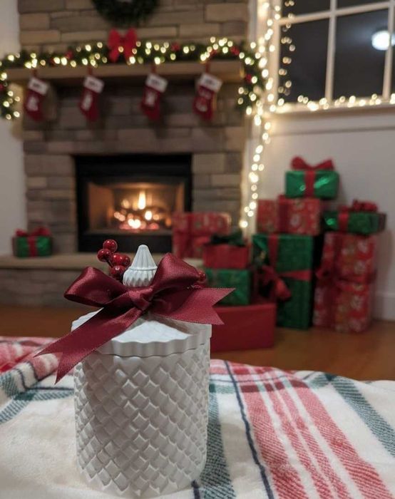 Lumanari parfumate  de Craciun din ceara soia