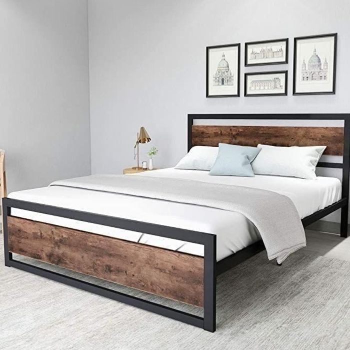 Двуспальная кровать Loft krovat темир крават metal kalavat Лофт