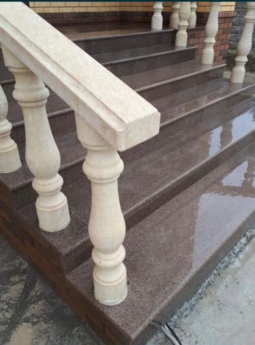 Гранит травертин мрамор тумба балястина перила
