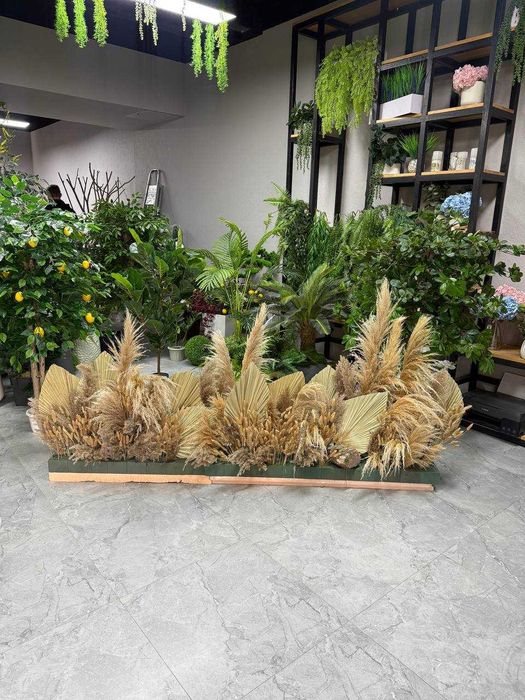 Сухоцветы, декор, пшеница, композиции