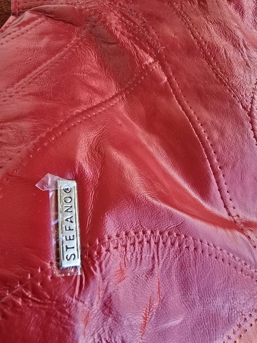 Женская сумка из натуральной кожи Stefano красная