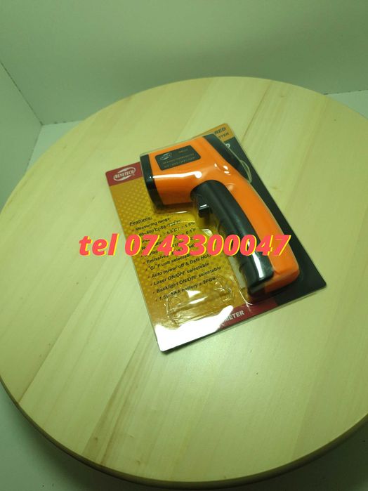 Termometru Industrial Gm320 Infrarosu Cu Afisaj Digital Laser -50 / +350 Grade Pentru Masurarea Temperaturii Fara Contact In Domeniul Indicat
