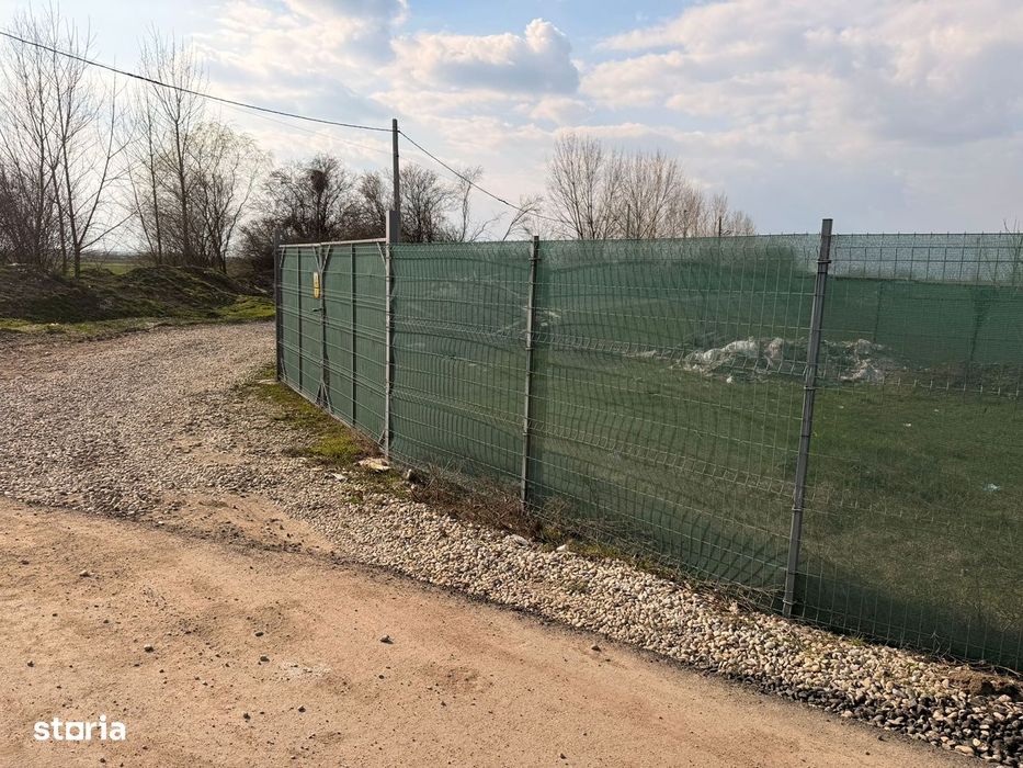 Teren 1700 mp de inchiriat Clinceni Bragadiru langa A0  + container