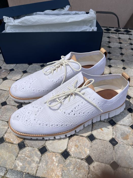 Mocasini de vara albi Cole Haan - marimea 44 - stare foarte buna