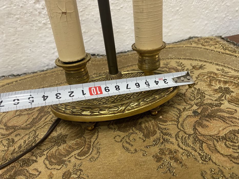 Стара френска лампа от масивен месинг