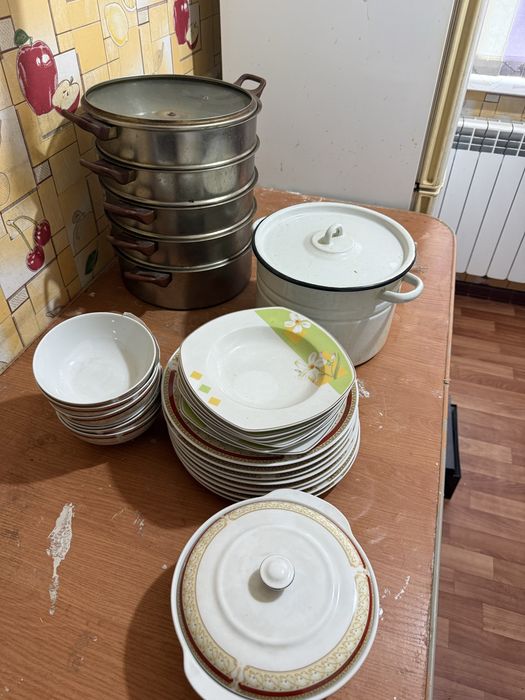 Посуда б/у ,тарелки ,чашки для супа
