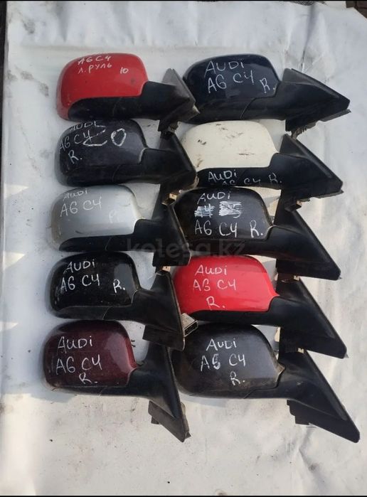 Audi a6 c4 зеркало правое 94-97 год б/у оригинал левый руль