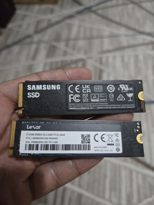 Samsung, Lexar M2 SSD Nvme 512GB