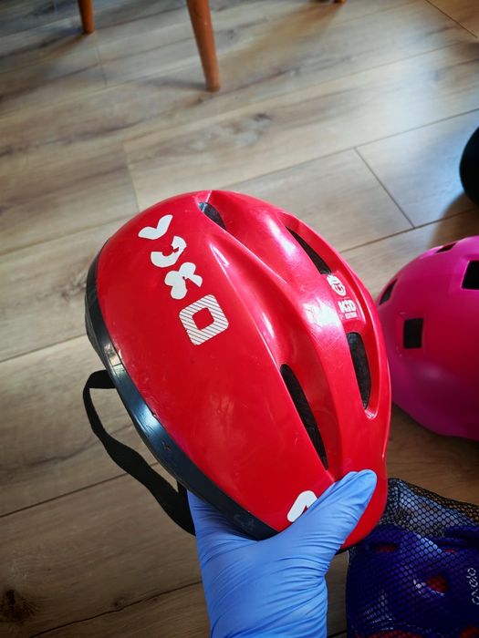 Casca protecție copii roșu fetițe/băieți