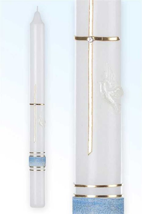 О'Candles Ритуална Бутикова Свещ За Кръщене, Сватба, Причастие