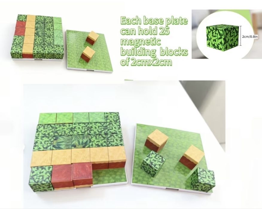 Магнитна основа за Майнкрафт кубчета