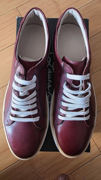 Sneakers Bigotti 46 burgundy piele