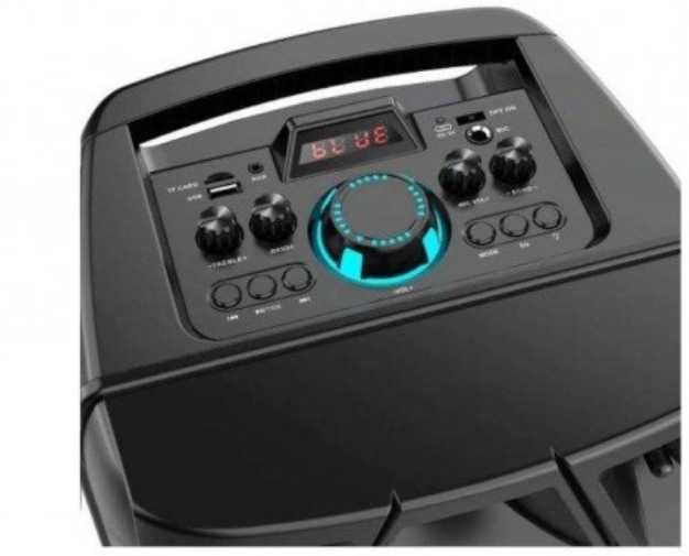 №1 Нова Cobra ZQS8210 2х8 40W ПРЕНОСИМА КАРАОКЕ КОЛОНА цветомузика ПРО