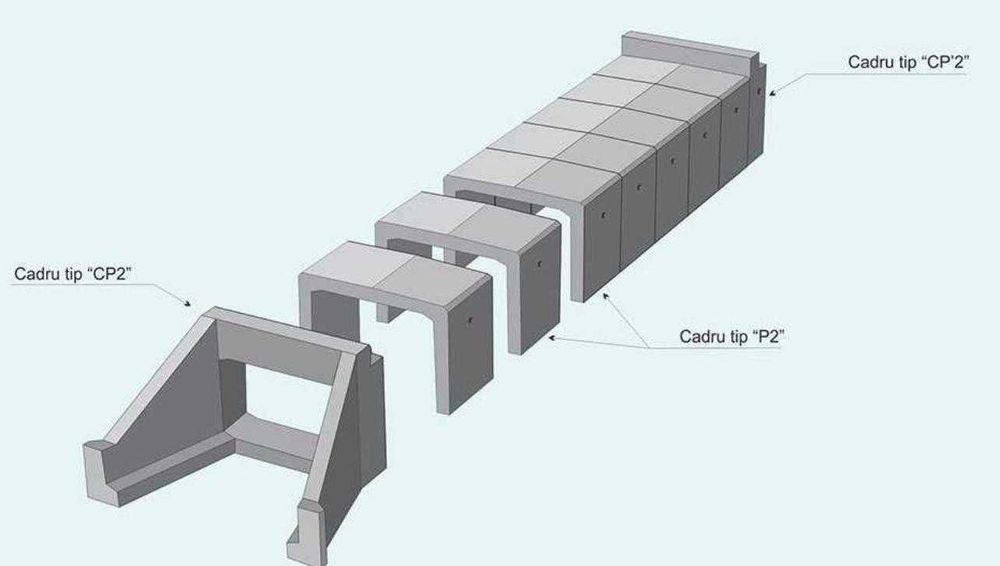 podet, pod, cadre din beton, cadre P2