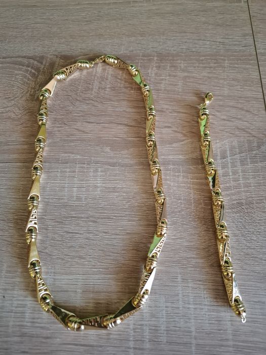 Мъжки ланец със златно покритие.