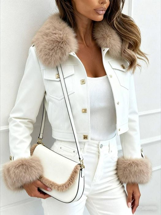 Кожено яке с пух