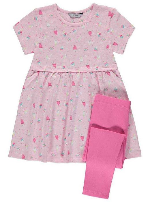 Set nou cu eticheta-rochita si colant, fete 2-3 ani, George -Asda, UK