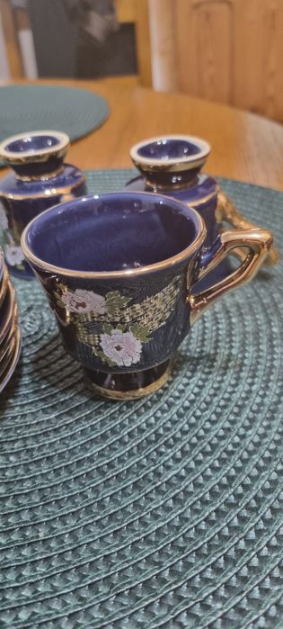 Set cafea portelan aur