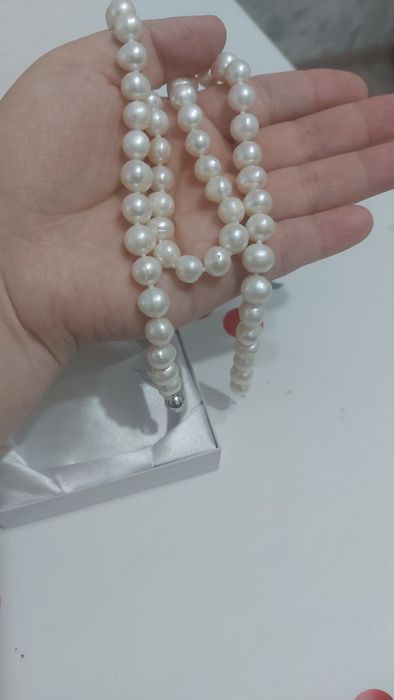 Колье из натурального жемчуга