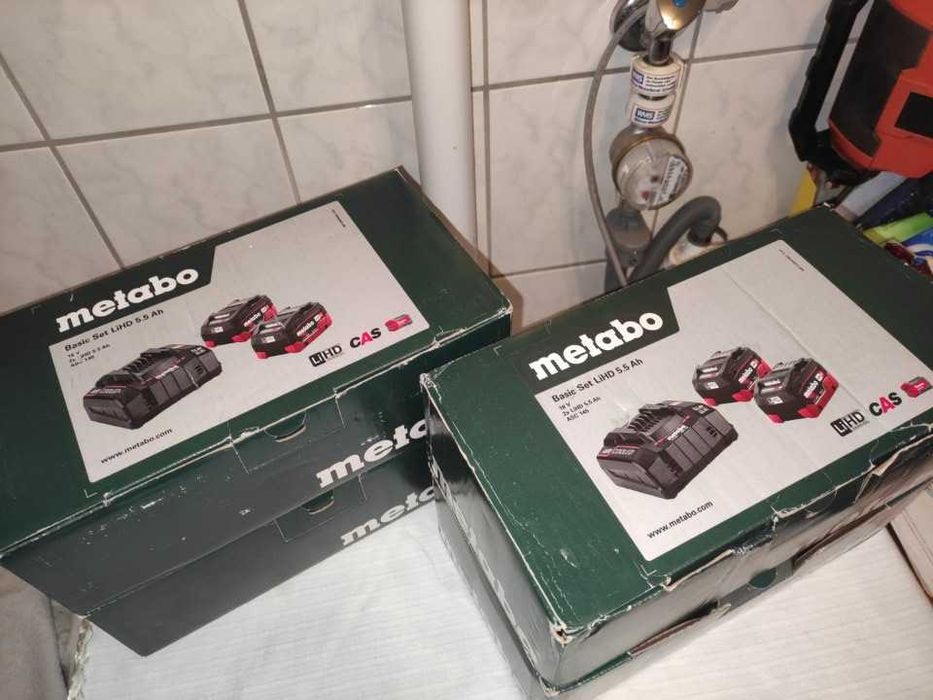 Metabo acumulatori 5,5 Ah , încărcător ASC 145, Set produs nou.