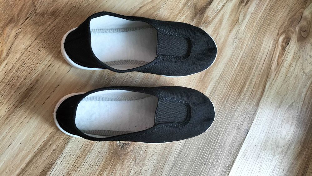 Pantofiori espadrile dans gimnastica fetițe negru marime 27