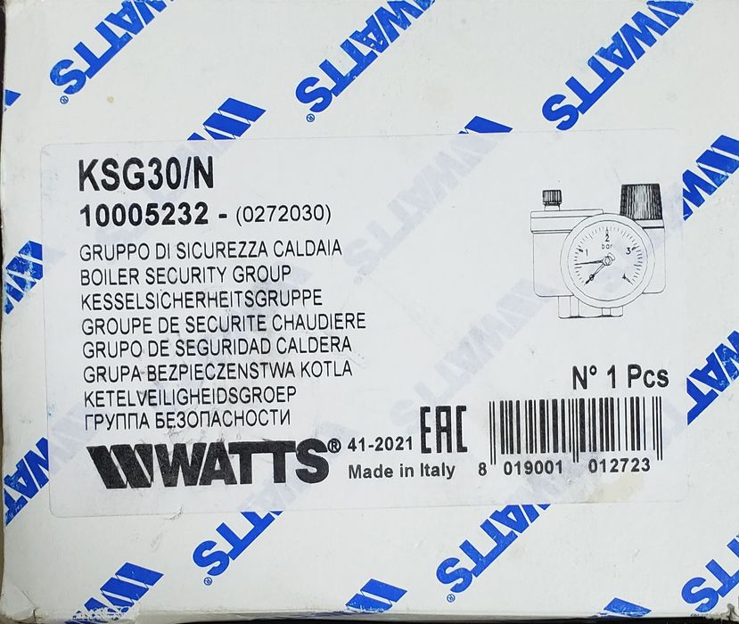 WATTS Группа безопасности котла KSG 30 N мини