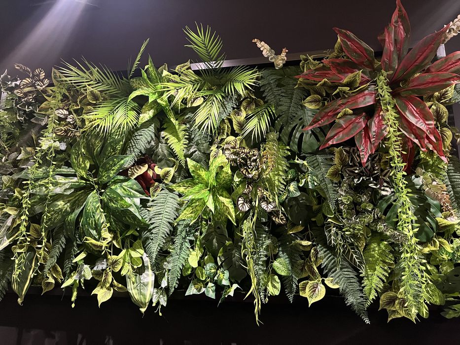 Вертикальное озеленение фитостена стабилизированный мох