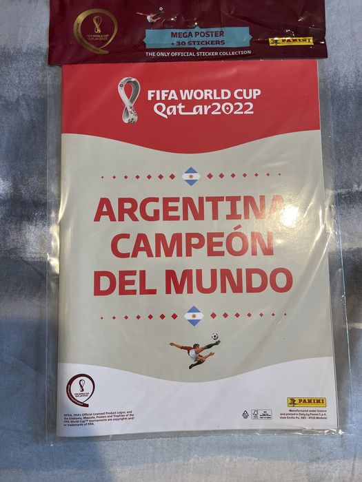 Panini Qatar 2022 Poster cu Argentina + 30 stickere