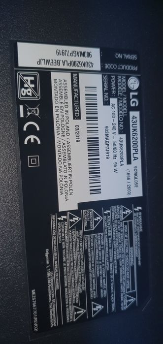 TV LG 43UK6200PLA - Dezmembrare