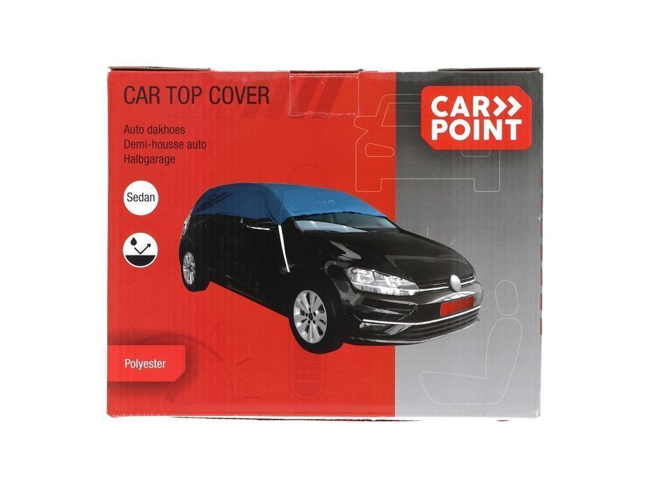Husa protectie plafon auto Carpoint XL 292x160x33 cm, poliester, impotriva ploii, zapezii, inghetului si razelor UV, albastra