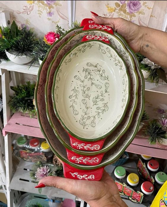 Набор форм для духовки керамический