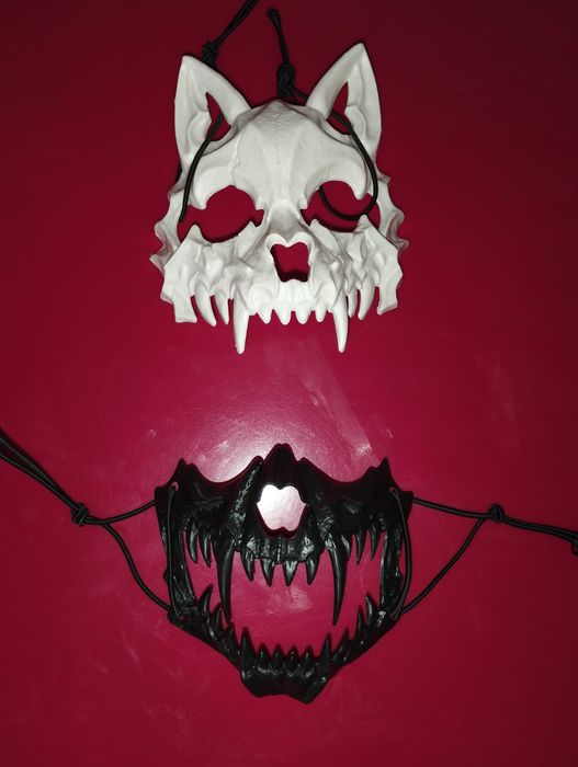 Маска косплея Игра кальмара и волк череп