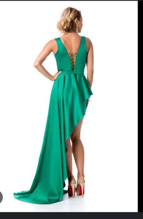 Rochie verde de tafta