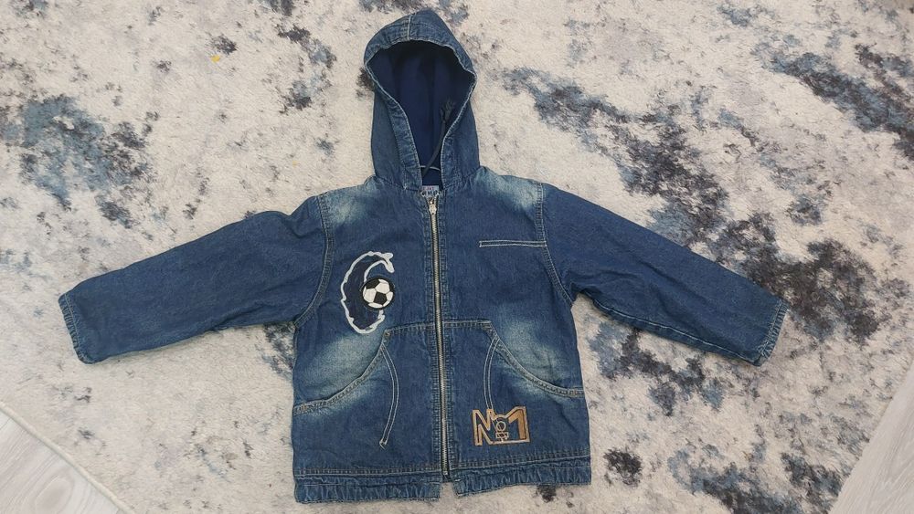 Джинсовая куртка для мальчика с подкладкой