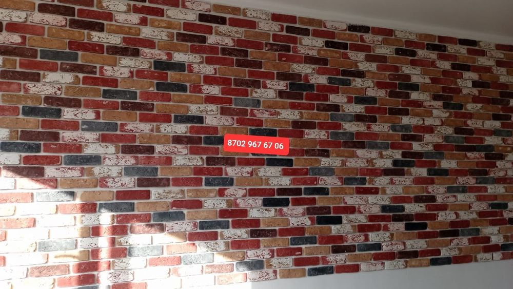 Гипсовая плитка под ровный кирпич