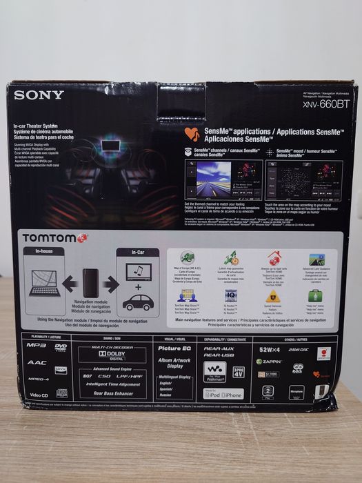 Navigatie auto Sony XNV-660BT, Display 6.1 inch, Touchscreen,  52W x4, Bluetooth, USB, DVD