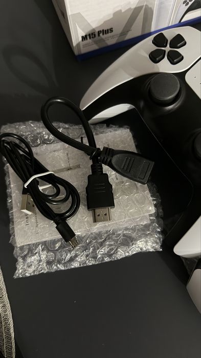 ИГРОВА КОНЗОЛА RETRO CONSOLE M15 4K PRO GAME STICK, 64GB и VR Headset Virtual Reality VR Glasses VR Helmet for iPhone Android Smartphones