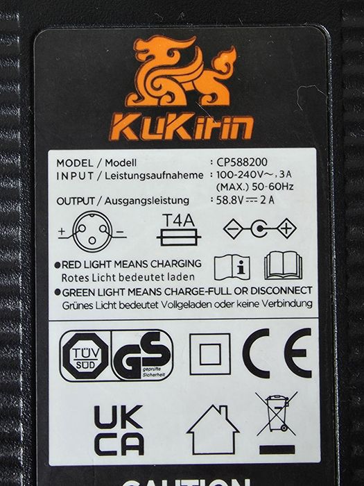 Incarcator trotineta Kukirin 58,8V 2A mufa 5,5mm
