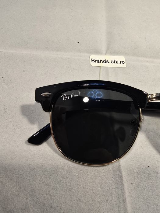 Promotie - Ochelari de soare polarizati Rayban Clubmster  RB1099, made in Italy