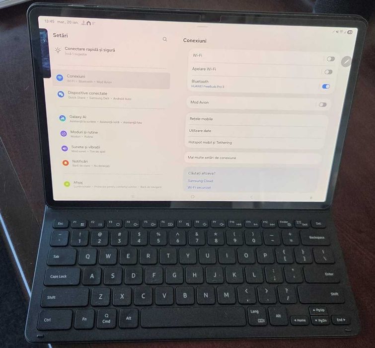 Tableta Samsung Tab S8 Plus 12.4" + 5G/SIM  +  TASTATURA noua