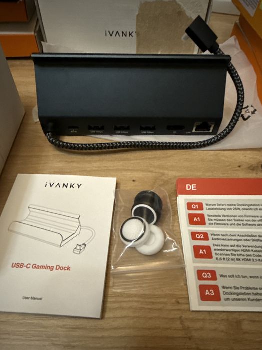 iVANKY VCA23 USB-C Gaming Dock 4K 120Hz HDMI PD 100W 90W Gigabit LAN 3x USB 3.0 ROG Ally Steam Deck Laptop Open Box