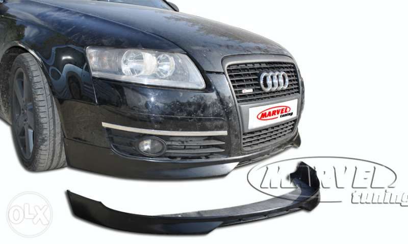 Спойлер (тунинг добавка)за предна броня за Audi A6C6 Ауди А6 №010717
