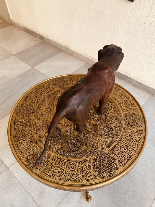 Винтидж кожена фигура от средата на 20 век