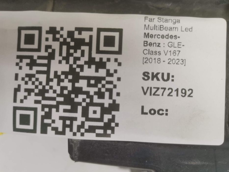 Far Stanga MultiBeam Led Mercedes-Benz  GLE-Class V167 2018 2019 2020