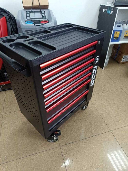 Инструментальная тележка с 7 ящиками 310 предметов