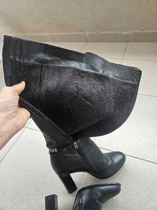 Италиански ботуши от естествена кожа